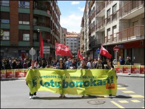 Iaz, LABek Lekeition egindako manifestazioa