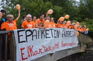 Epaiketa salatzeko Gernika-Lumon egindako agerraldia