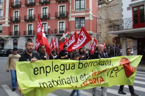 LABek deituta maiatzaren lehenean Bermeon egindako manifestazioa