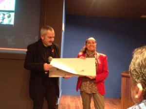 Josu Unanue, saria jasotzen