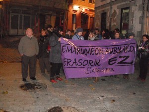 Emakumeen aurkako erasoak salatzeko protesta, Bermeon