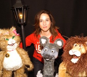 Rosa Martinez eta 'Etxean goxo' ikuskizuneko txotxongiloak