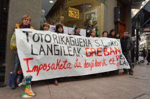 Totorikaguenako beharginen protesta bat