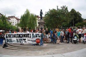Eraso sexistei stop! plataformaren protesta bat