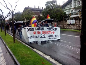 Irudian Irun eta Donostia batu zituen Duintasun Martxa