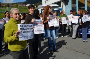 Lanuztea egin dute Salica enpresako beharginek, hitzarmen kolektiboaren alde