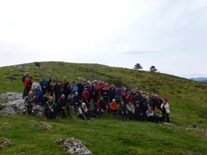 Berbalagunekoak Busturiko mendizaleekin Iluntzarren