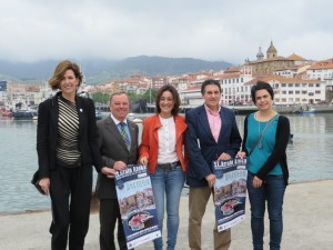 Arrain Azokaren aurkezpenean, Irune Ormaetxea, Patxi Baños, Idurre Bideguren, Koldo Arrese eta Ainhize Legarretaetxebarria.