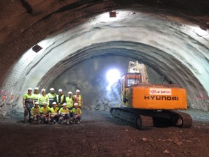 Gaur goizean bukatu ditu aldundiak saihesbideko tunelaren indusketa lanak