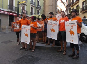 Udan jaso duten babesa eskertu zuten auzipetuek atzo, Iruñean