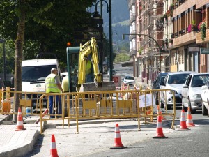 Bidegorria egiteko lanak, Iparragirre kalean