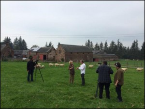 'Eskozia, beti garaile' dokumentalerako lanean/Filmak Media