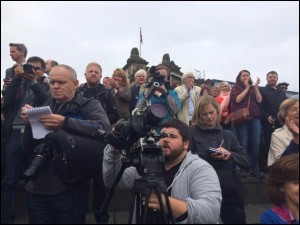 'Eskozia, beti garaile' dokumentalerako lanean/Filmak Media