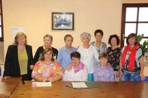 Erroxapeko zenbait kide goizeko agerraldian