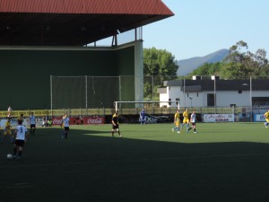 Zapatuko Gernika eta Mercadalen arteko partidako une bat.