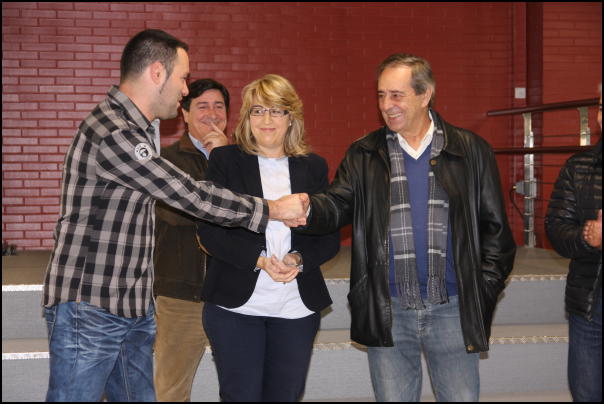 Xaibor eta Gorroño, txekea emateko ekitaldian