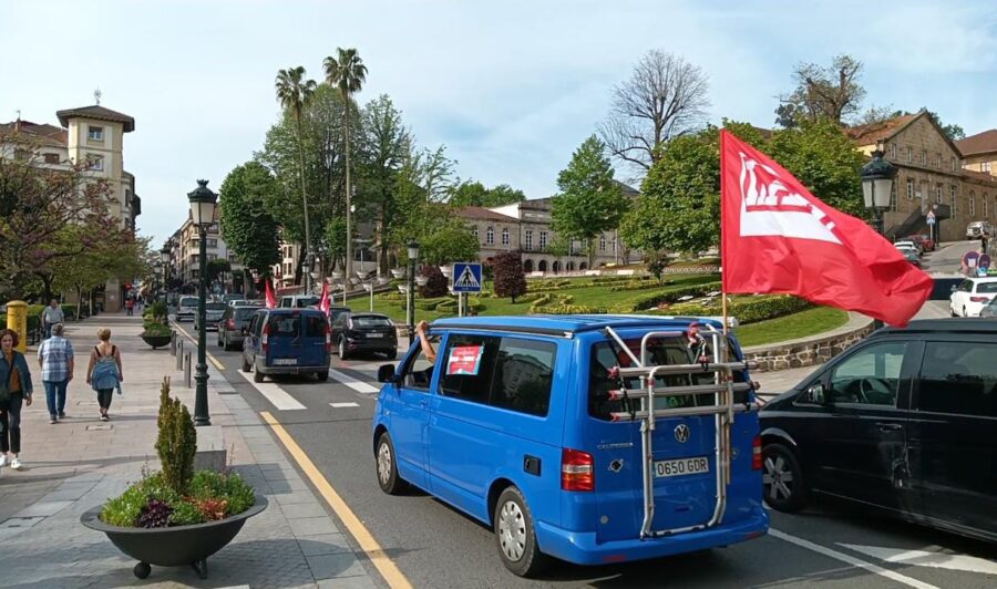 Maiatzaren lehena, autokarabana Gernika-Lumon