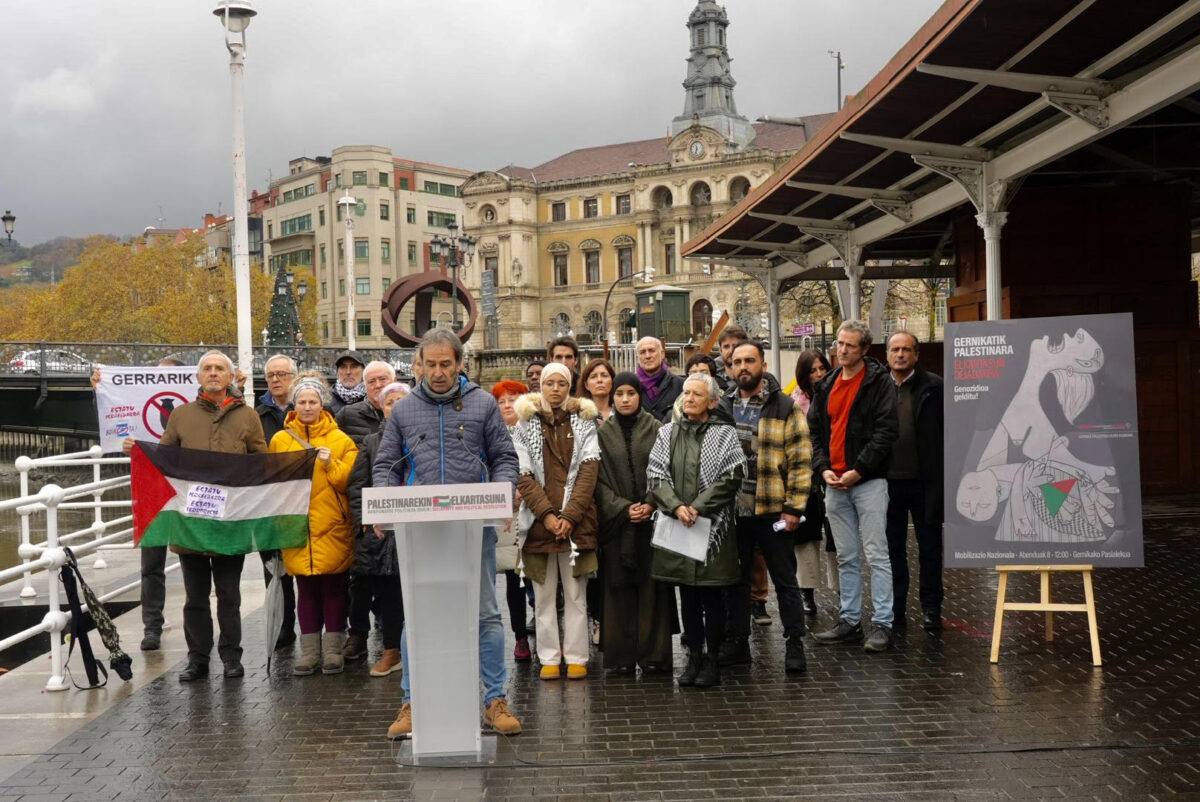 Gernika-Palestina Deialdi Herritarrak mobilizazio nazioanala deitu du abenduaren 8an, Gernika Lumon. 